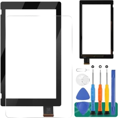 Image of SRJTEK For nintendo switch Touch screen Replacement lcd HAC 001( 01) Digitizer Sensor V2 Panel Glass Repair Parts Kits (V2 Screen)