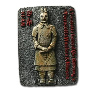 Image of Terracotta Warriors Xian Refrigerator Magnet,3D Famous Tourist Souvenirs,China Resin Fridge Magnet,Home and Kitchen Decoration