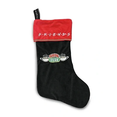 Image of Groovy Uk Christmas Stocking, Polyester, Black/Red, One Size
