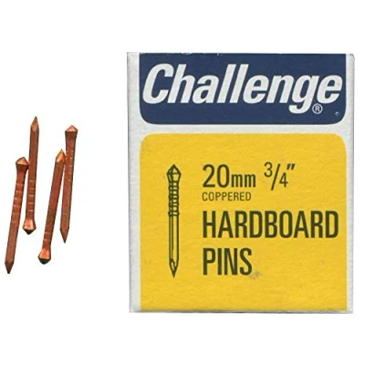 Image of HARDBOARD PINS Copper Plated 20MM (40G), External Length 20mm, Nail Material Steel, Type Panel Pin, Fasteners/Hardware, 1 Piece in Pack 10806