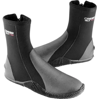 Image of Cressi Isla Boots Unisex Diving Neoprene with Rubber Soles