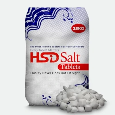 Image of Hydrosoft salt tablets 25kg Bags Best for Laundry Kitchen Dish Washing, Compatible to all water softener tablet Food Grade 100% Genuine British dishwasher salts (2 Bags)