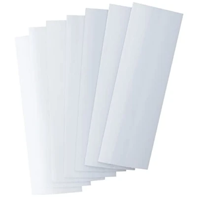 Image of FIRST4MAGNETS MFL12040(GWD) 10 FML12040GW 100 Flexible Magnetic Labels with Gloss White Dry Wipe Surface (120 x 40 0.76mm) (Pack of 100)