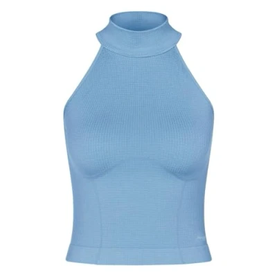 Image of Sloggi Women&#039;s Ever Infused Relax High Neck Top Undershirt, Azura Blue, S