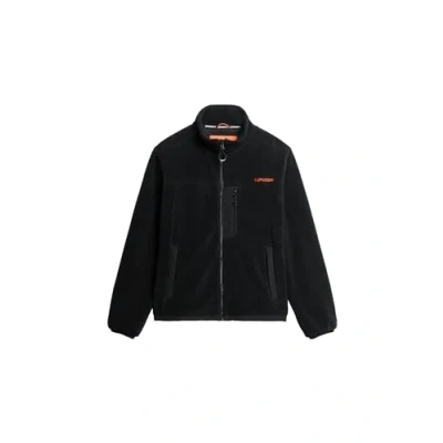 Image of Superdry Trekker Fleece jacket, Men&#039;s, Size: Medium, Black