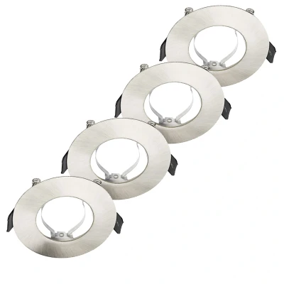 Image of Integral EvoFire Fire Rated Downlight GU10 Satin Nickel (4 Pack)