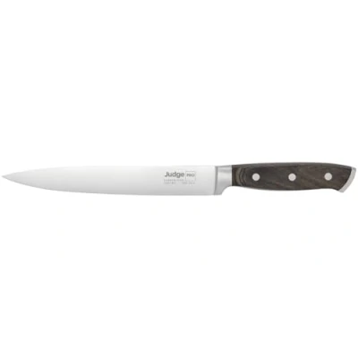 Image of Judge Pro 21cm/8&quot; Carving Knife High Grade Carbon Stainless Steel Blade, Dishwasher Safe, Hard Wearing Wood Handle, Easy to Sharpen