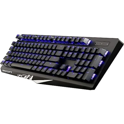 Image of Mad Catz S.T.R.I.K.E Strike 4 Cherry MX Red Switch Mechanical RGB Gaming Keyboard Black