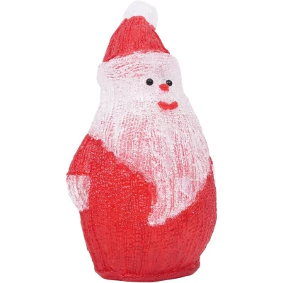 Image of vidaXL LED Christmas Acrylic Santa Figure Indoor and Outdoor 28cm