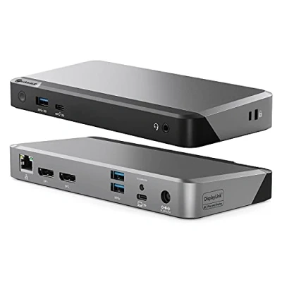 Image of ALOGIC Dual 4K Display Universal Docking Station DX2 with 65W Laptop Compatible Mac and Windows, 2x4K@60Hz DisplayPort,1xUSB C 10G (with Fast Charging),3xUSB A 5G, Audio, Ethernet
