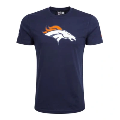 Image of New Era Denver Broncos NFL Team Logo Blue T Shirt