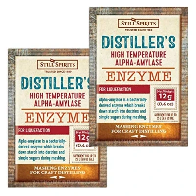 Image of Still Spirits 2x Distillers Alpha Amylase Enzyme 12g High Temperature for 25L
