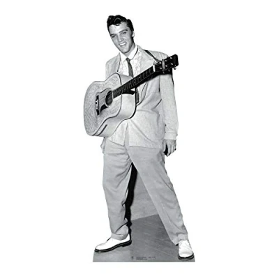 Image of SC237 Star Cutouts Elvis Presley Vintage Black and White Cardboard Cut Out