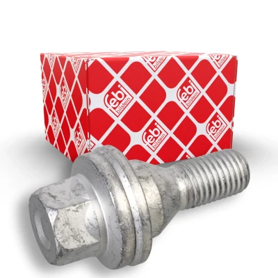 Image of 540580, 540585 Wheel Bolt FEBI BILSTEIN 46664 M12 x 1,5 Conical Seat F 21mm 10.9 for light alloy rims 17 Zink flake coated Steel Male Hex