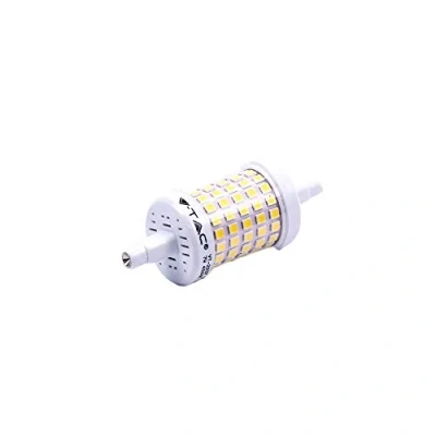 Image of V TAC 7W Energy Saving R7S LED Bulb 45W Equivalent E27 ES (Edison Screw) 6400 Kelvin White Non Dimmable