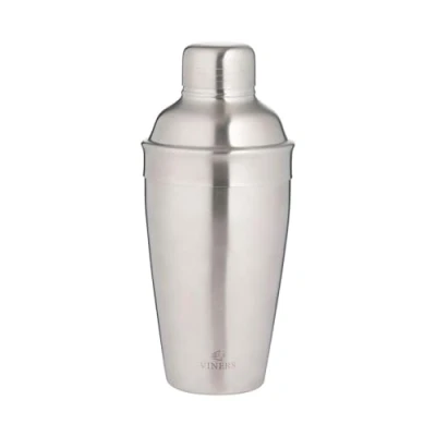 Image of Viners Barware Brushed Silver Cocktail Shaker, 500ml