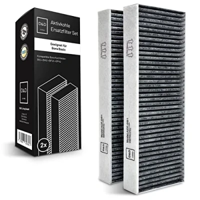 Image of Activated Carbon Filter Set for BORA Basic Cooktop BAKFS (2 pieces) Replacement Filters from D&amp;D Living