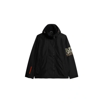 Image of Superdry Men&#039;s Hooded Yachter Windbreaker JKT A2 Wind Family, Black, XXL