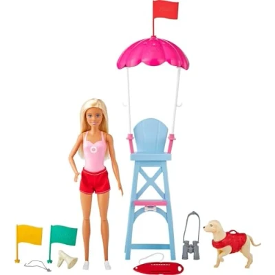 Image of ​Barbie Cook ‘n Grill Restaurant Playset with Barbie Doll, 30+ Pieces &amp; 6 Play Areas Including Kitchen, Pizza Oven, Dining Booth, Gift for 3 to 7 Year Olds