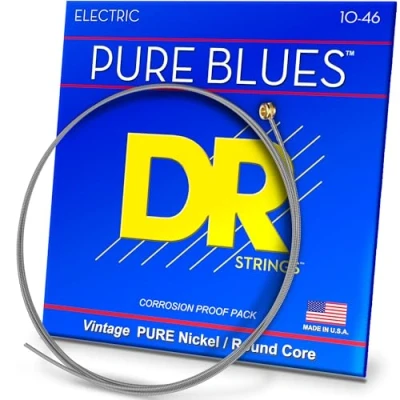 Image of DR Strings Pure BLUES™ Nickel Electric Guitar Strings: Medium 10 46