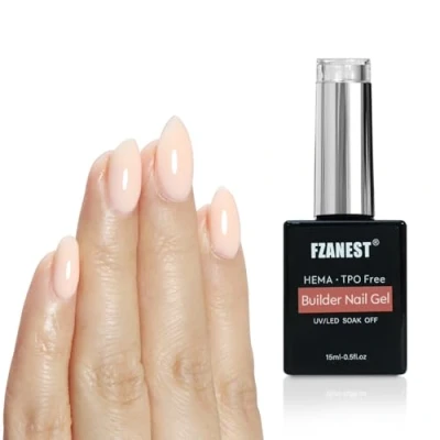 Image of FZANEST Hema Free Builder Gel, Hard Gel for Nail Apex and Extension Strengthener in a Bottle LED UV Soak Off Polish