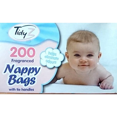 Image of Nappy Bags Fragranced Bag with Tie Handles