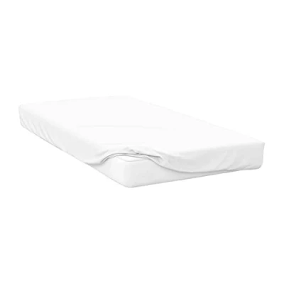 Image of Belledorm 200 Thread Count 100% Egyptian Cotton 18 Inch Ultra Extra Deep Fitted Sheet, White, Single