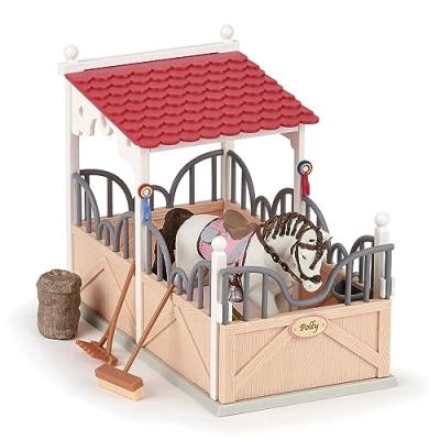 Image of Papo 60117 Box with accessories HORSES, FOALS AND PONIES Figurine, Multicolour, Standard Size