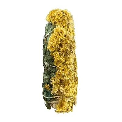Image of Sage Smudge Stick 4&quot; (White Sage, Green and Yellow Sinuata 4&quot;)