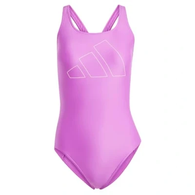 Image of adidas Performance Swimsuit, Women&#039;s, Size: 32, Purple burst