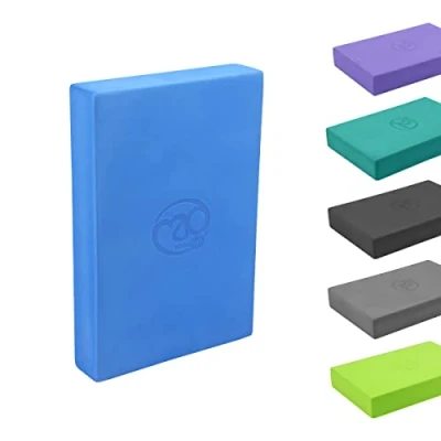 Image of Yoga Mad EVA Block 30cm x 20cm 5cm Eco Friendly High Density Non Slip for Yoga, Pilates and Home Workouts Provides Support Various Poses… (Single)