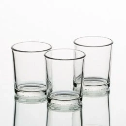 Image of Set of 72 Clear Glass Votive Candle Holders