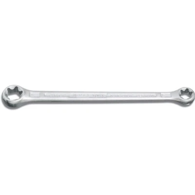 Image of HAZET 609 E20XE24 224 mm Torx Profile Polished Head Double Box End Wrench Chrome Plated