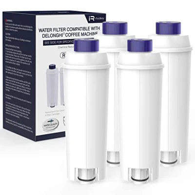 Image of iRhodesy Water Filter Compatible with Delonghi DLSC002, Filters Replacement ECAM, Esam, ETAM, BCO, EC.(Pack of 4)