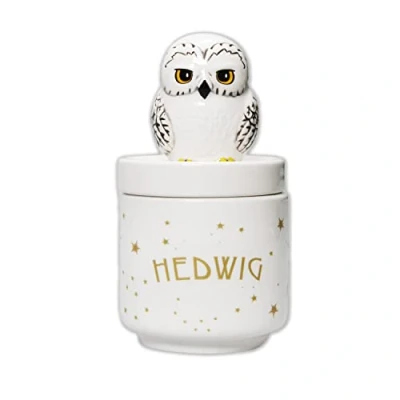 Image of Harry Potter Collectors Box Hedwig Owl Kawaii Storage Jar Trinket with Lid Décor