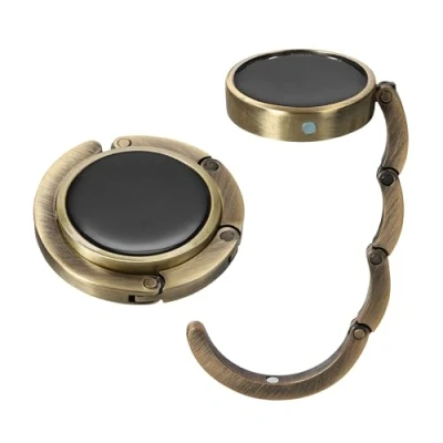 Image of kwmobile Purse Hanger for Table (Set of 2) Hook Folding Handbag Portable Bag Holder