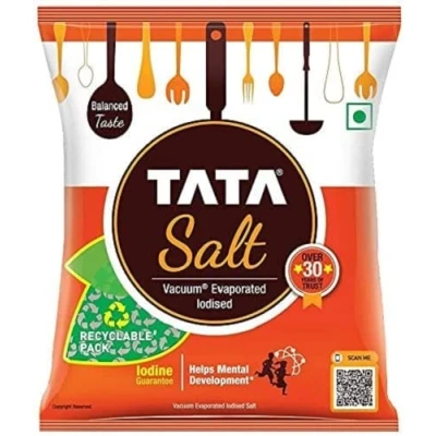 Image of Tata Salt 1kg (Pack of 1) Vacuum Evaporated Iodised Iodine Guaranteed Combination That Aids Proper Mental and Physical Development.
