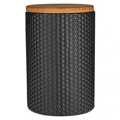 Image of Premier Housewares Hex Canister Black