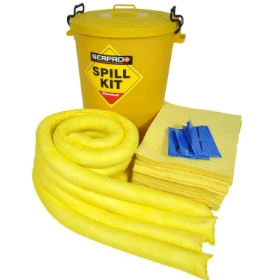 Image of 90 Litre Chemical and Universal Plastic Drum Spill Kit Heavy Duty Containment for Hazardous Non Liquids