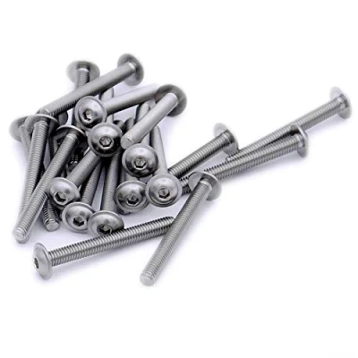 Image of M3 (3mm x 12mm) Flanged Hex Socket Button Machine Screw (Bolt) Stainless Steel (A2) (Pack of 20)