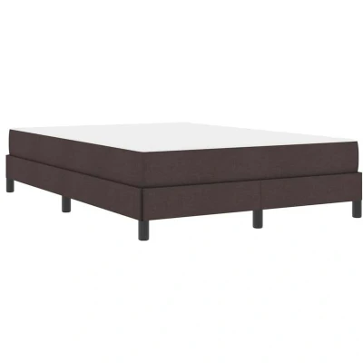 Image of Box Spring Bed Other Dark brown 160 x 200 cm Fabric Vidaxl