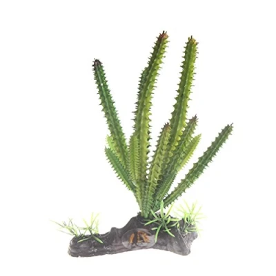 Image of emours Cactus Plastic Plant Aquarium Ornament Fish Tank Desert Reptile Decoration