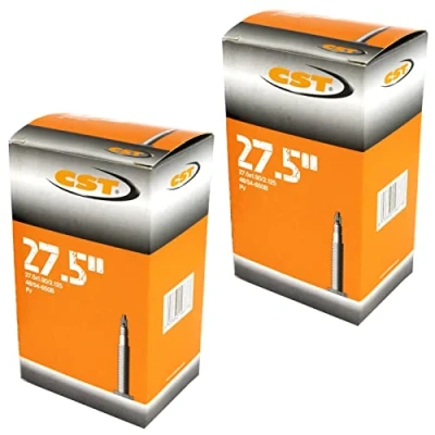 Image of Contrast CST 27.5&quot; x 1.9 2.125 Mountain Bike Inner Tubes 32mm Presta Valves (Pair)