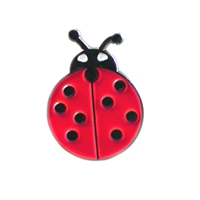 Image of Metal Enamel Pin Badge Brooch Ladybird