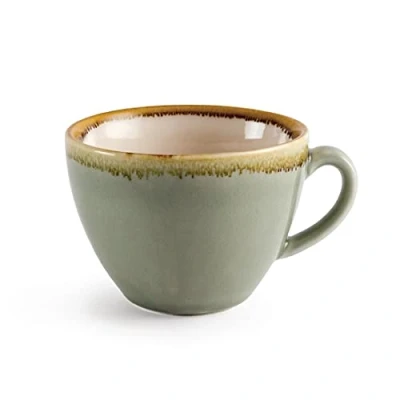 Image of Olympia Kiln Cappuccino Cup Moss Porcelain 230 ml 8 Oz 6 pc