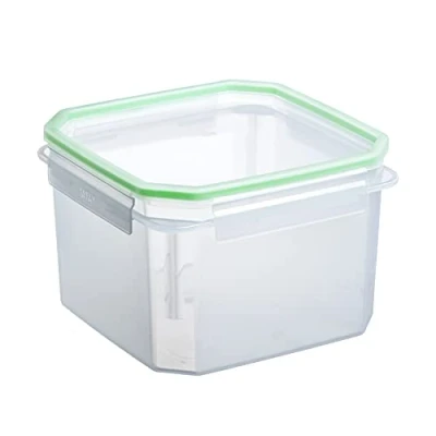 Image of TATAY Food Storage, Airtight, 2.9L of Capacity, Clip Lid, BPA free, Suitable Microwave and Dishwasher, Green. Measures: 18.8 x 12.8 cm