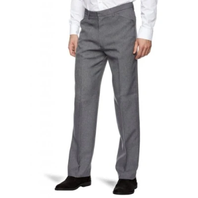 Image of Farah Hopsack Straight Men&#039;s Trousers Dark Grey W42 INxL29 in
