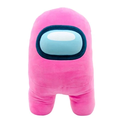 Image of Famosa Softies Among Us, Pink Plush Online Game, 40 cm Imposters, 4 Models, Soft, Soft and Recycled Fiber Filling, Squishy, (760021463)