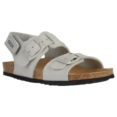 Image of Geox Ghita BOY Sandals for kids, Size: 11K, Grey High quality imitation leather