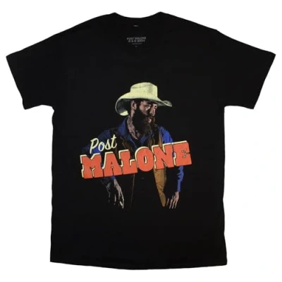 Image of Rock Off officially licensed products Post Malone Cowboy T Shirt L Black